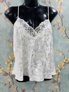 Vintage White Lace Cami