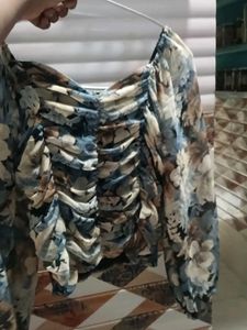 Floral Print Crop Top