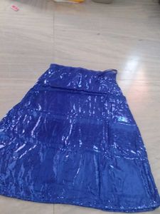 Blue Sequin Skirt
