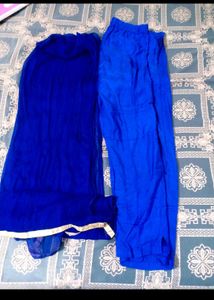 Elegant Blue &amp; Gold Kurta set