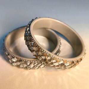 Mirror Detail Bangles - Set of 2