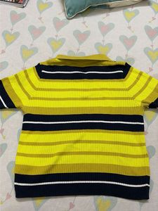Striped Polo Top