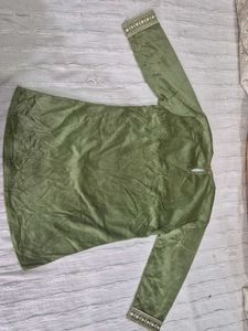 Green Embroidered Dress