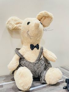 🧸✨ Adorable Plush Mouse Toy – Dressed to Impress!