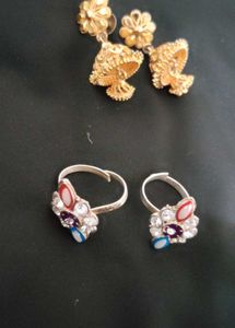 Toe Rings & Jhumkas Set