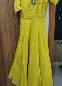 Festive Long Ethnic Dress With Pant