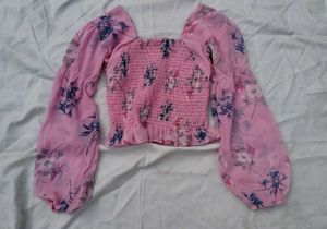 Floral Puff Sleeve Top