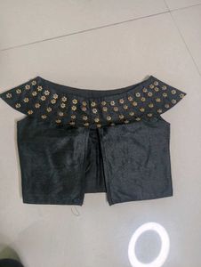 Elegant Black Floral Blouse