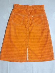 🔥classy Orange Skirt🔥