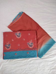 Suit Dress Material for Women, Red