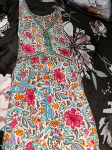 Floral Kruta With Pant