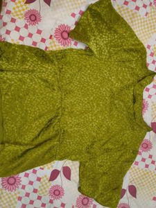 Green Patterned Top