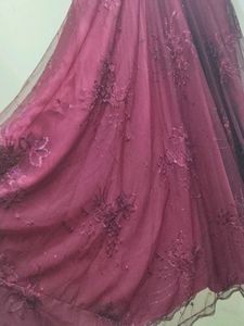 Elegant Maroon Ethnic Gown