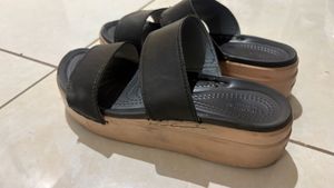 Black Crocs Slides