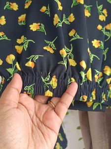 Floral Print Crop Top