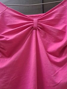 Cute Pink Top with Bow Detail