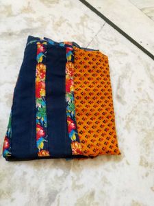 Nevy Blue Saree With Blouse