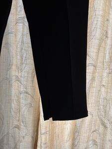 Black Straight-Leg Trousers
