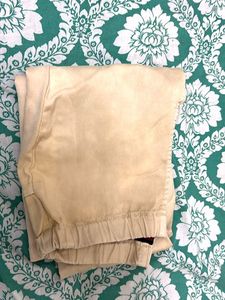 Beige Casual Pants