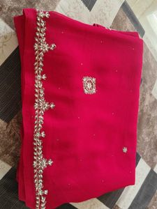 Elegant Red Saree