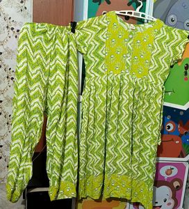 Green Kurta Set