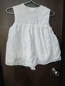 Bombay Paisley Embroidered White Sleeveless Top