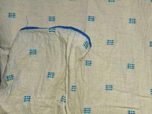 Blue And Off White Kurti