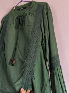 Green Long Sleeve Blouse
