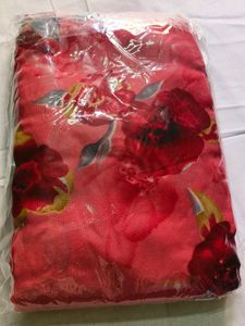 Red Floral Saree