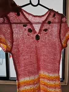 Vintage Pink Knitted Top