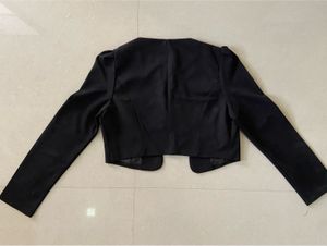 Chic Black Cropped Jacket/ Blazer