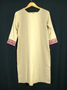 Beige Ethnic Kurta Set (Women&#39;s)
