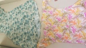 Floral Print Kurta and Dress Bundle