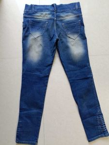 Navy Blue Stylish Strechable Jeans For Women🎀