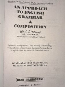 Approach To English Grammar And Composition