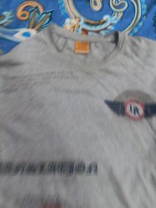 Gray Long Sleeve Graphic Tee