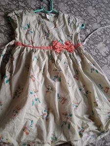 Light Green Cotton Frock