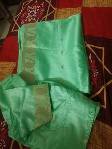 Green Saree with blouse