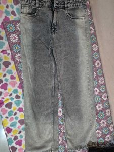 Acid Wash Grey Jeans