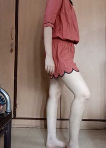 PRICE DROP-Brick Red Romper