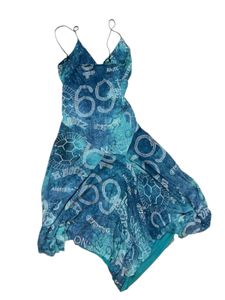 Blue Patterned Dress