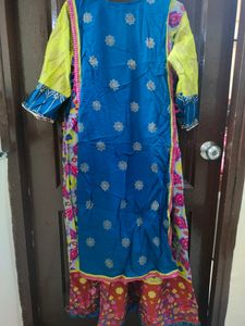 2 Layer Long Indo Western Kurta