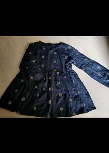 Elegant Blue Printed Kurta