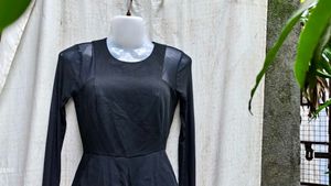 18296. Black Romper Dress