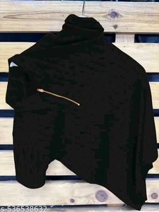 Black Mock Neck Pullover