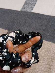 Spotted Hair Scrunchie