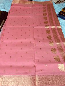 Peach Pattu Saree
