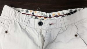 Men's Cream Color Cotton Pants