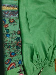 Green Embroidered Kurta Set