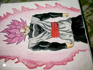 Anime Draw Of Goku Black